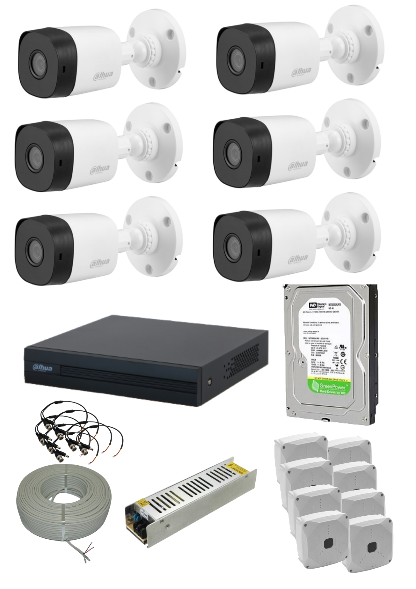 Dahua 8 Kameralı AHD Kamera Seti