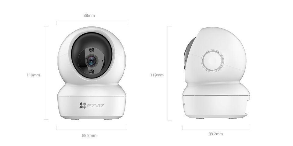 Ezviz CS-H6C 4 MP 4mm Wi-Fi IR Dome Güvenlik Kamerası