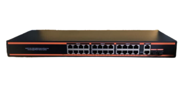 24+2 Uplink +2 SFP Gigabit PoE Switch 10/100/1000 mbps