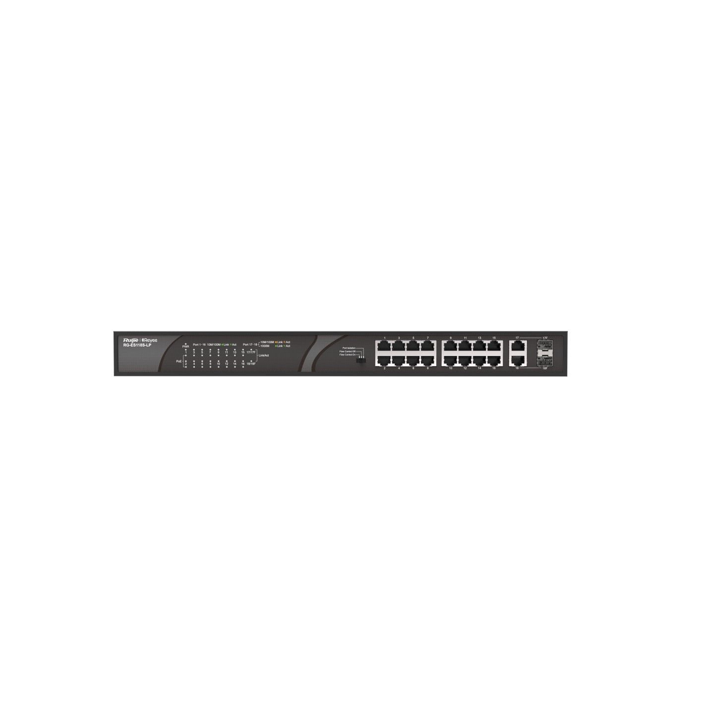 Ruijie Reyee RG-ES118S-LP 16 Port 10/100 Mbps Switch