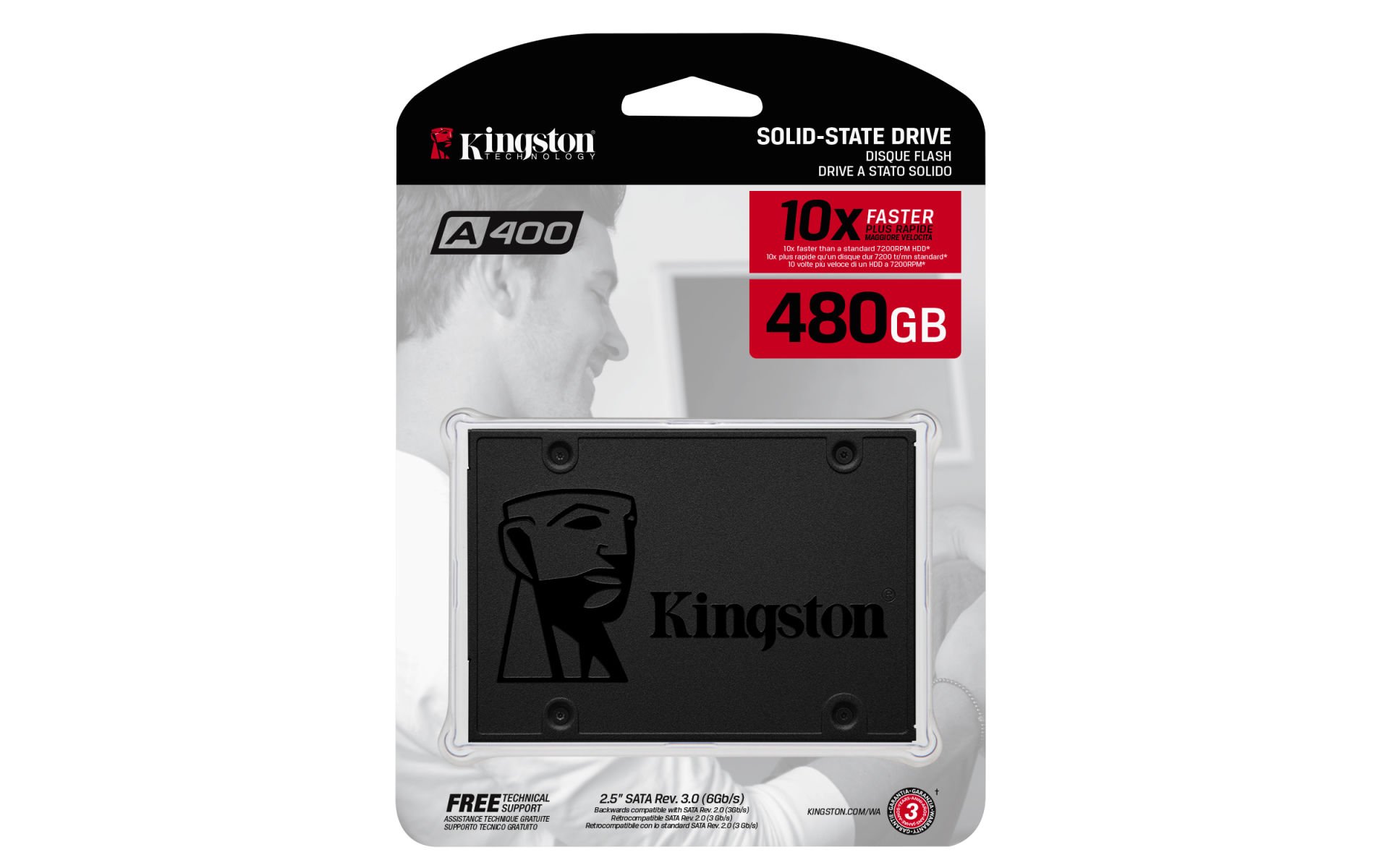 Kingston A400 SA400S37/480G SATA 3.0 2.5'' 480 GB SSD