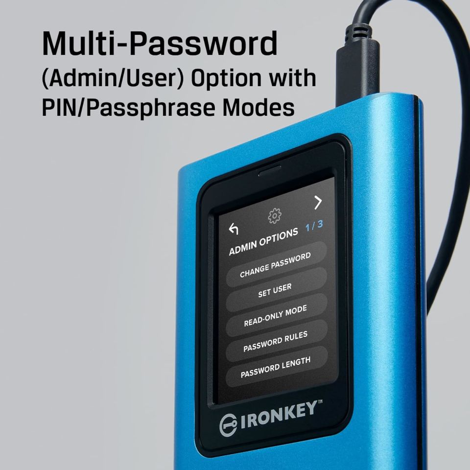 Kingston IronKey Vault Privacy 80 IKVP80ES/1920G Type-C 1.92 TB Taşınabilir SSD