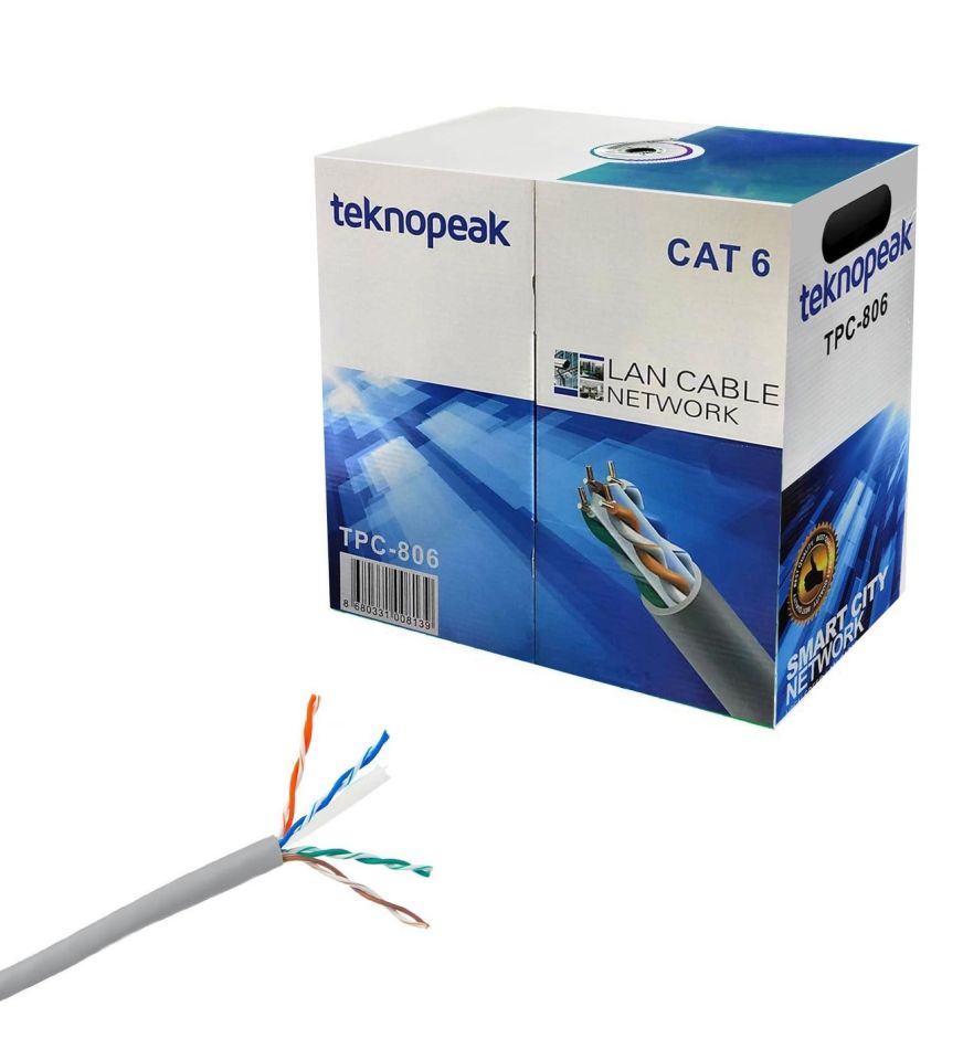 Teknopeak Tpc-806 Cat6 Kablo 24Awg 305 Metre