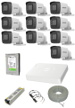 Hikvision 10 Kameralı Hazır AHD Kamera Seti