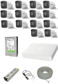 Hikvision 14 Kameralı Hazır AHD Kamera Seti