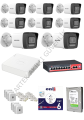 Hikvision 8 Kameralı 7/24 Renkli Hazır IP Kamera Seti