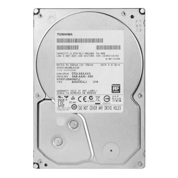 Toshiba DT01ACA100 SATA 3.0 7200 RPM 3.5'' 1 TB Harddisk