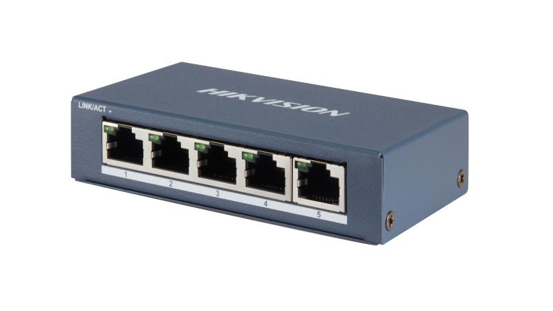 Hıkvısıon DS-3E0505-E 5 Port Gigabit Yönetilemez Masaüstü Switch