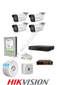 Hikvision 4 Kameralı 7/24 Hazır 2MP IP Kamera Seti
