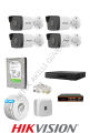 Hikvision 4 Kameralı 7/24 Hazır 2MP IP Kamera Seti