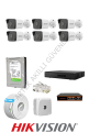 Hikvision 6 Kameralı 7/24 Hazır 2MP IP Kamera Seti