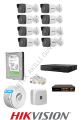 Hikvision 8 Kameralı 7/24 Hazır 2MP IP Kamera Seti