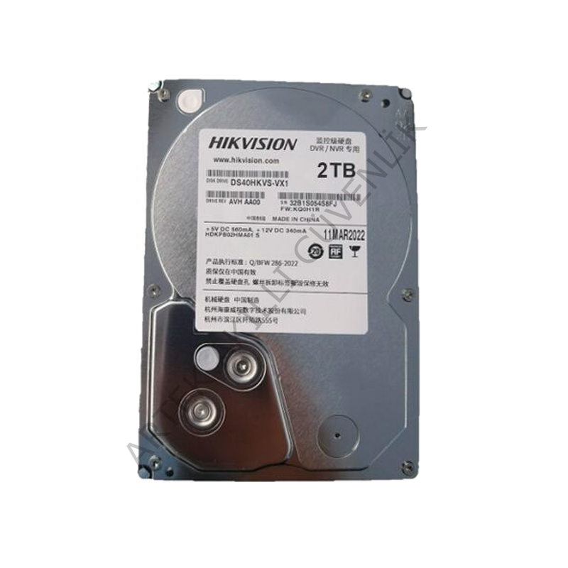 HIKVISION 3.5'' 2TB DS20HKVS-VX1 128MB SATA-3 Güvenlik Diski