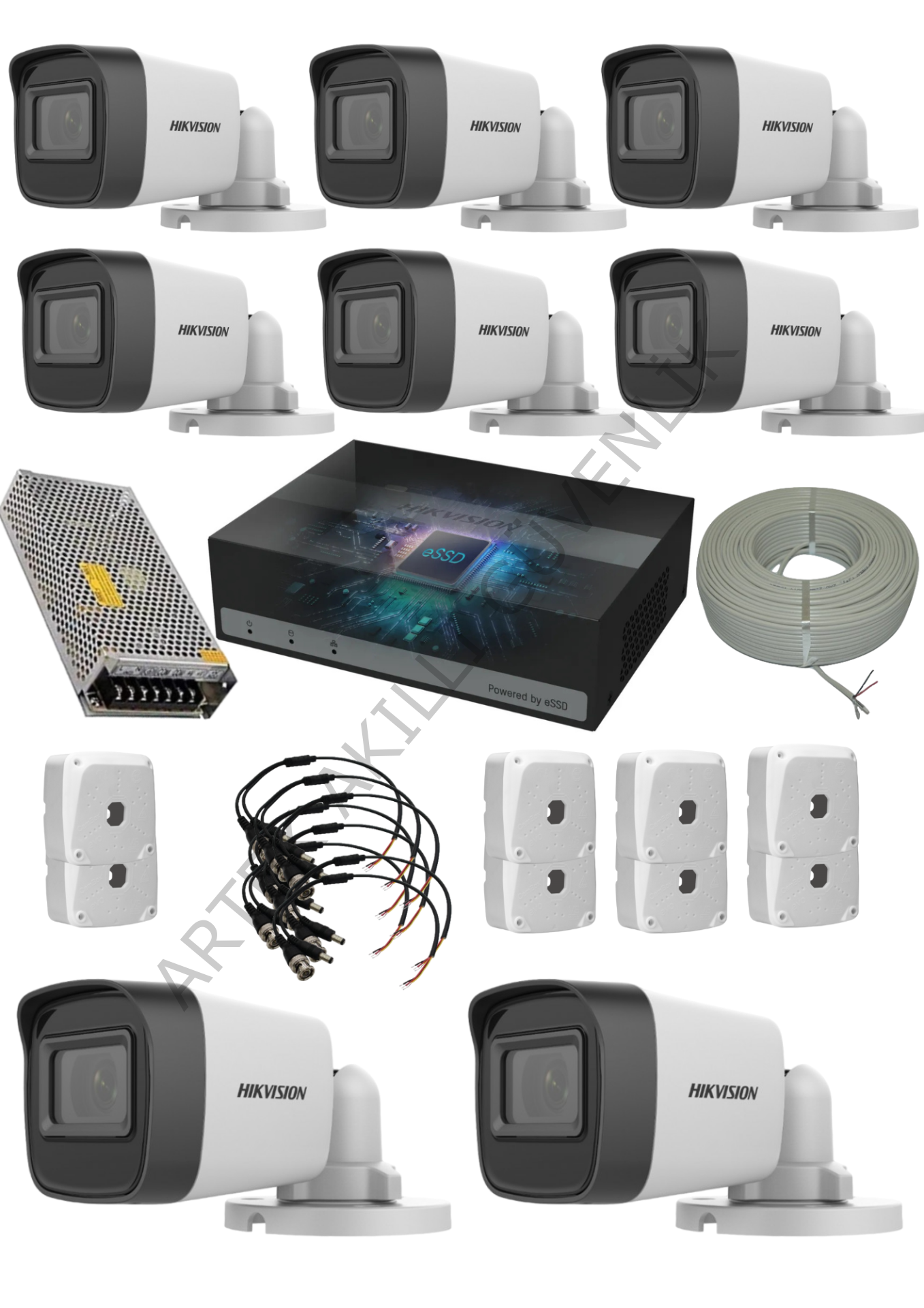 Hikvision 1TB SSD'li E-DVR 8 Kameralı Güvenlik Sistemi