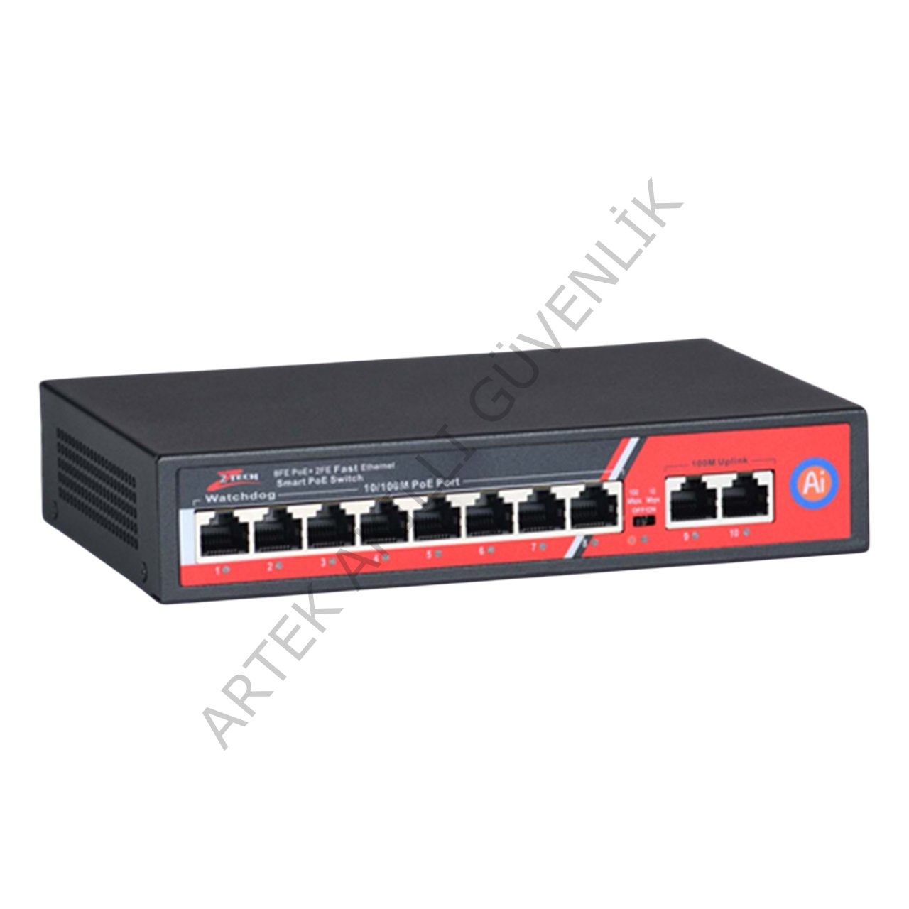 Ztech ZR-1008 8+2 Port PoE Switch