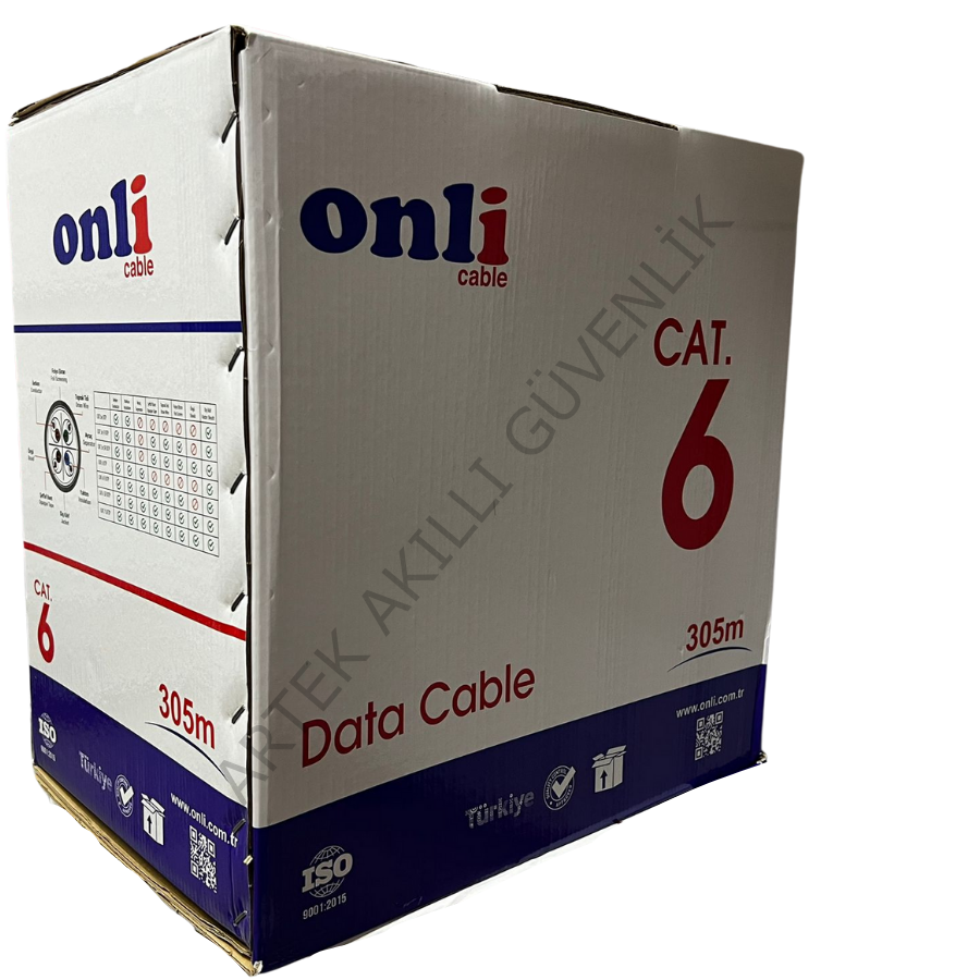 Onli U-UTP 24 AWG CCA 305 Metre Cat6 Kablo