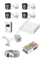 Hikvision AHD 4 Kameralı Renkli Paket Sistem
