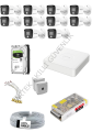 Hikvision AHD 10 Kameralı Renkli Paket Sistem